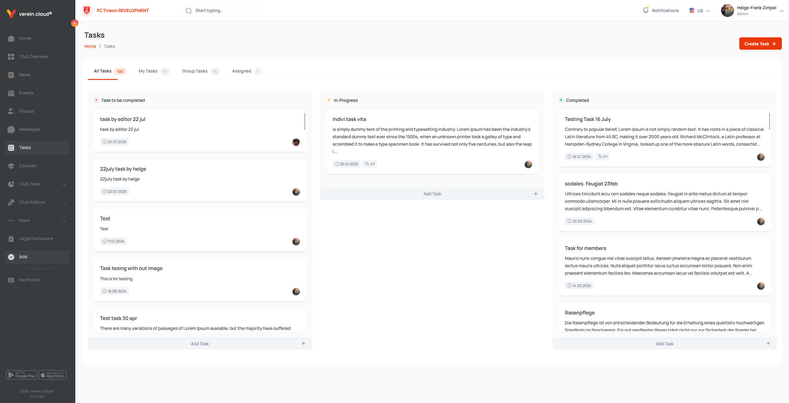 TINEON - VEREIN CLOUD